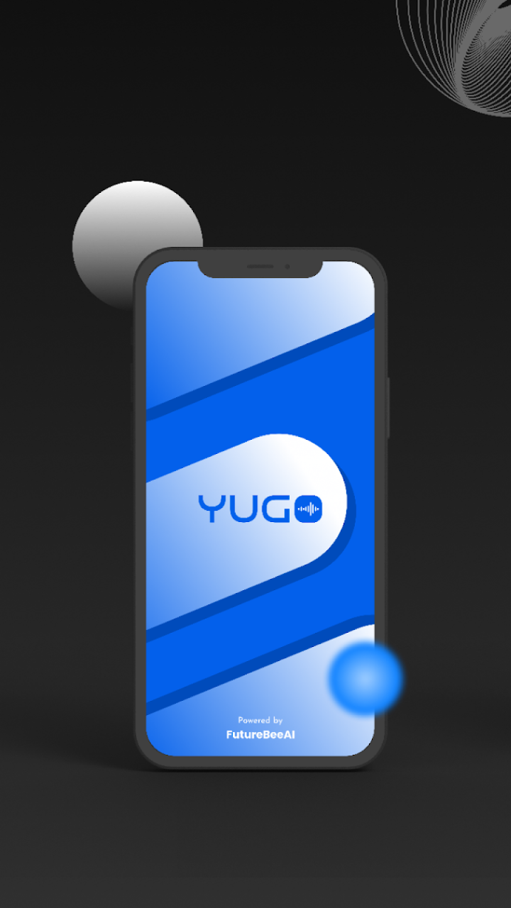 Yugo app screenshot — home screen